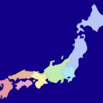 Colorful Japan Map